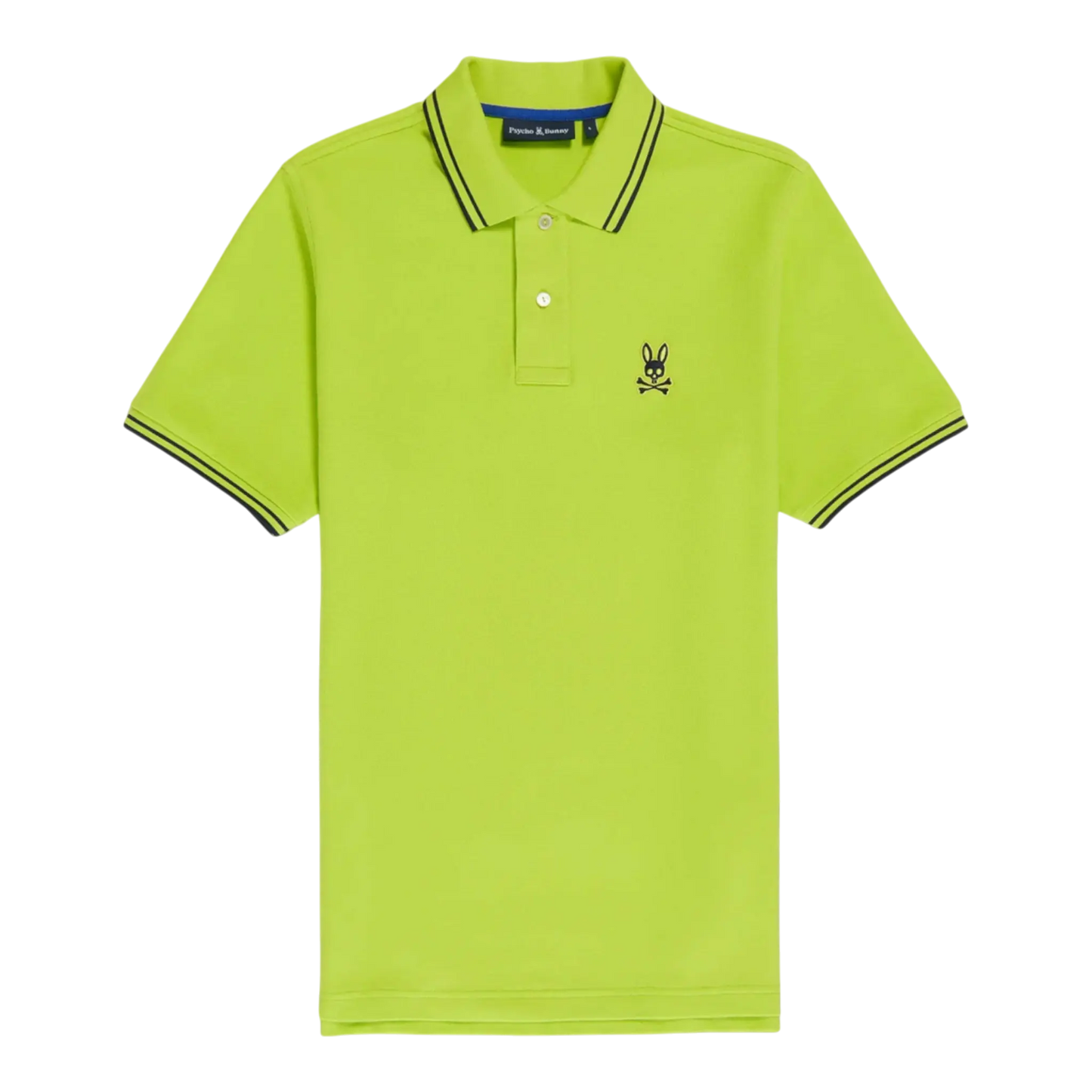 Psycho Bunny Posen Matte Pique Polo Men Shirt Acid Lime