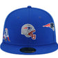 New Era x Just Don 59Fifty Men New England Patriots Fitted Hat Royal Blue