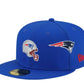 New Era x Just Don 59Fifty Men New England Patriots Fitted Hat Royal Blue