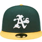 New Era 59Fifty MLB Oakland Athletics Comic Cloud Fitted Hat Green/Yellow