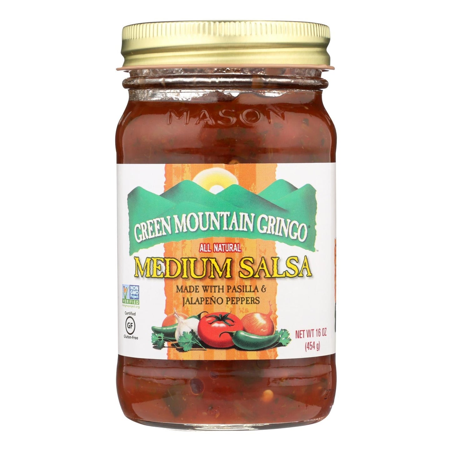 Green Mountain Gringo Salsa - Medium - (Pack 6 - 16 Oz.)