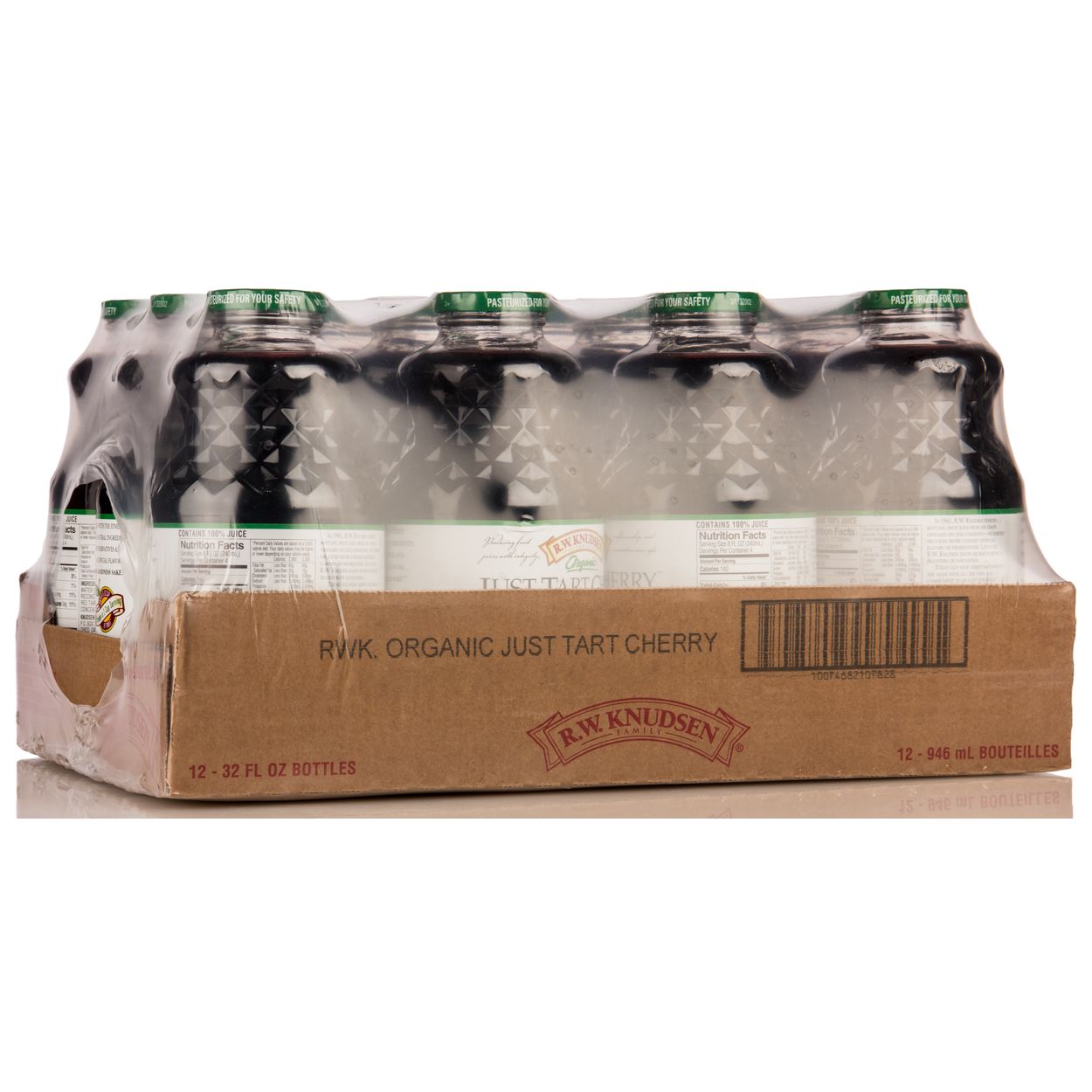 Renew Juice Company Organic Tart Cherry Juice, 32 Fl Oz Bottles, Pack of 6