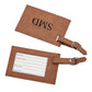 Leatherette Luggage Tag, Caramel 2.75" X 4.375" by Creative Gifts