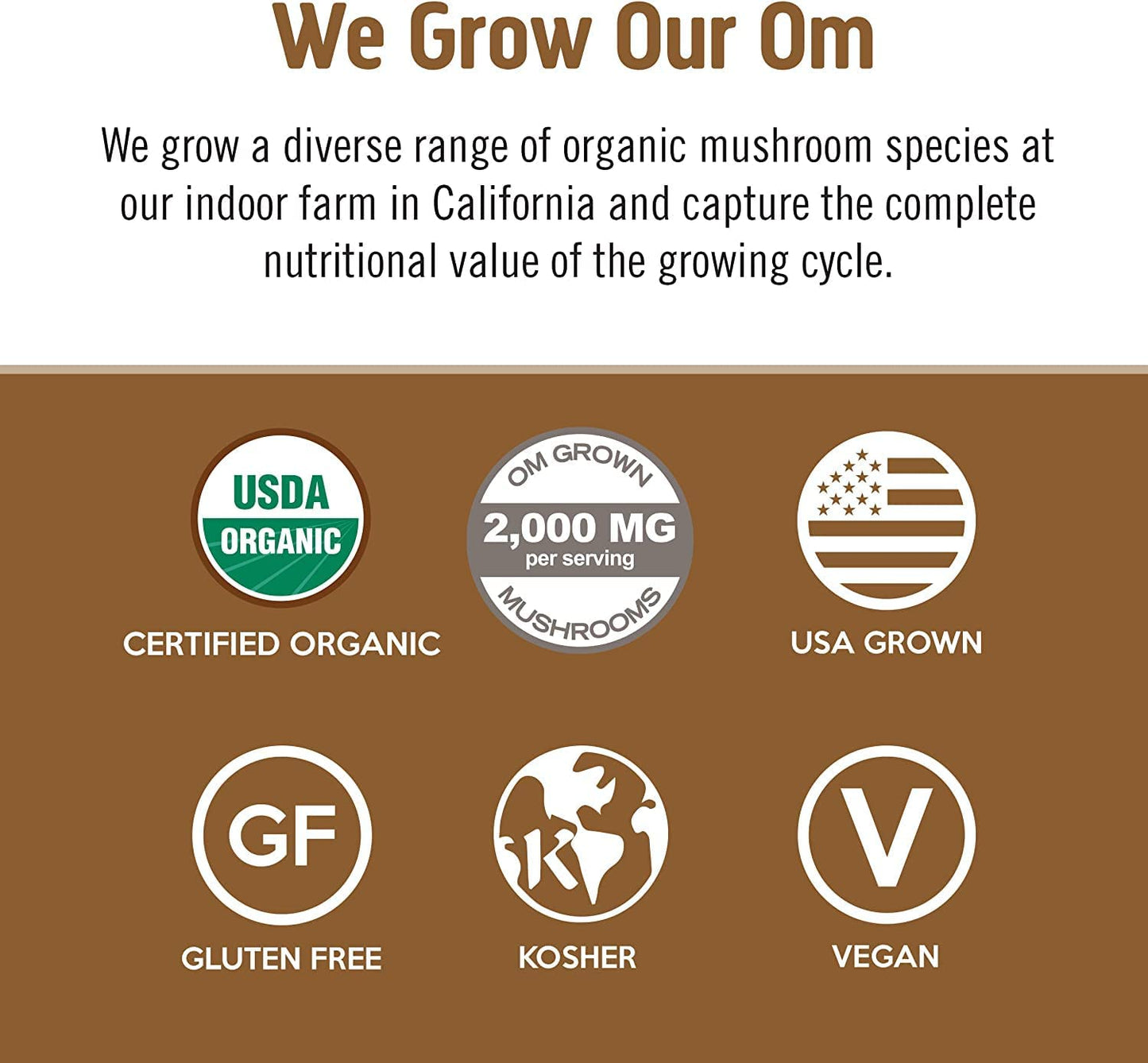 Om Mushroom Superfood Coffee Latte Blend, 8.47 oz.