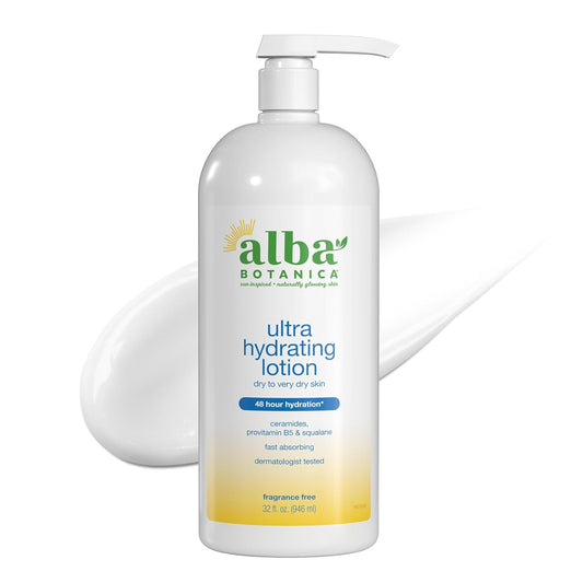 Alba Botanica Daily Moisturizing Body Lotion, Normal to Dry Skin - 32 Fl Oz