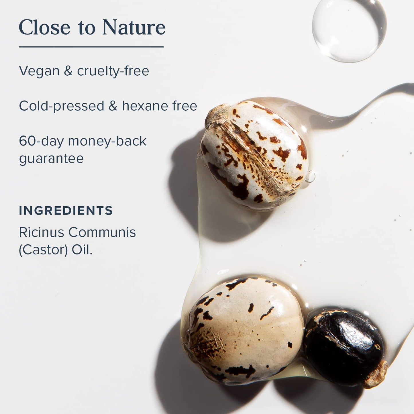Heritage Products Pure Castor Oil, Hexane-Free, 8 Fl Oz