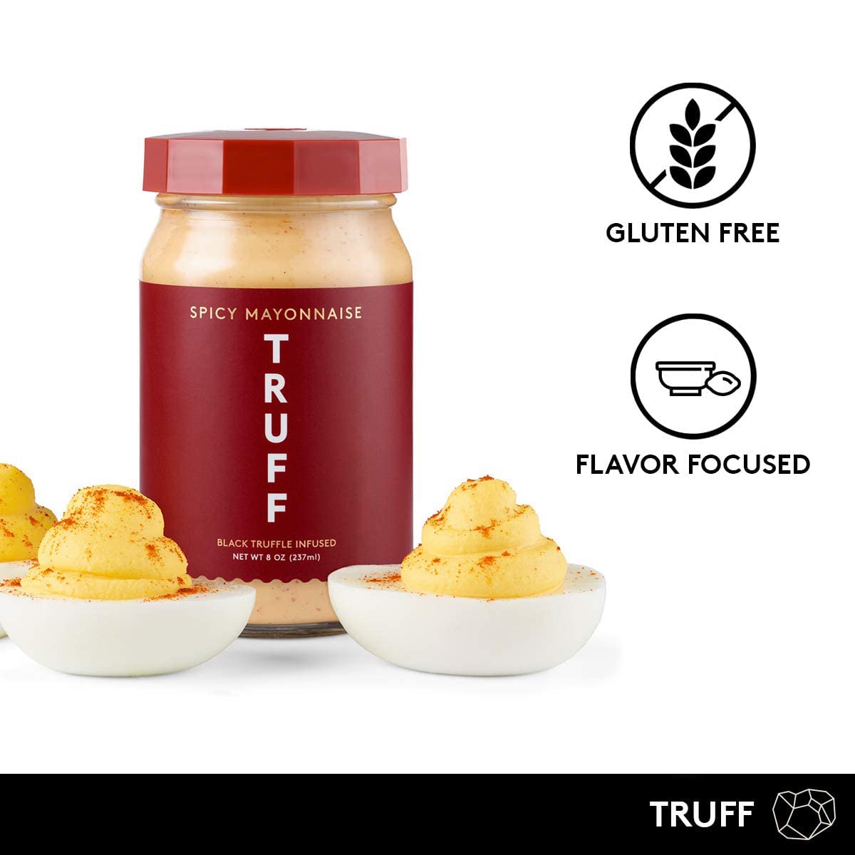 Truff Spicy Black Truffle Mayonnaise, 8 oz, Pack of 6
