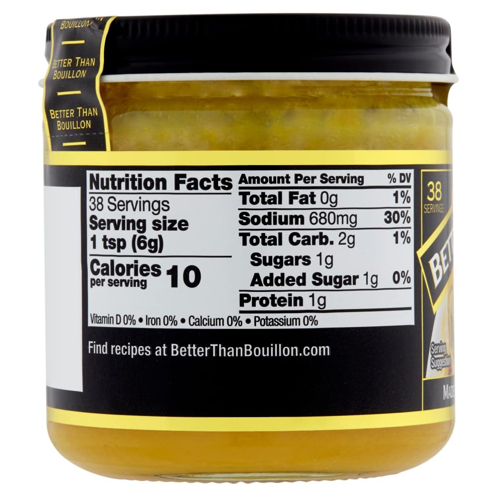 Better Than Bouillon Organic Chicken Base (8 oz, Pack of 6) | Rich, Flavorful Broth Concentrate