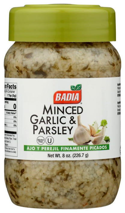 Badia Minced Garlic Parsley, 8 oz, Pack of 12