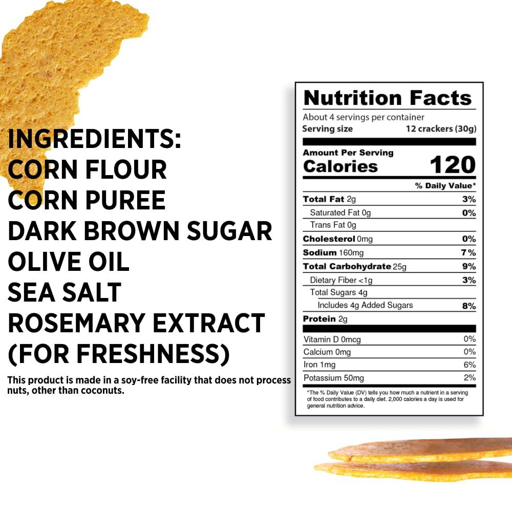 Craize Sweet Toasted Corn Crisps 4 Oz Pack of 6