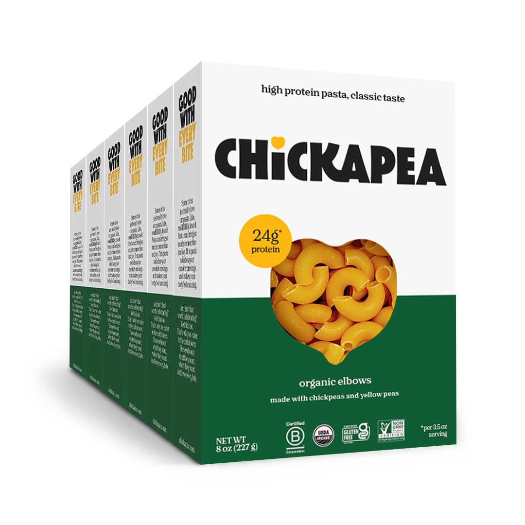 Chickapea Pasta Shells, 6 Pack (8 OZ Each)