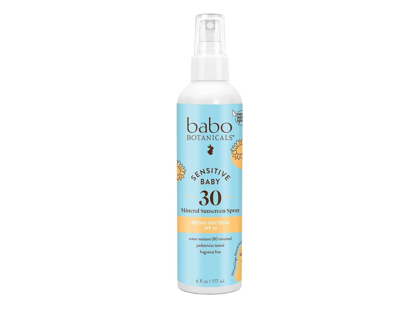 Babo Botanicals Sensitive Skin Baby Sun Spray, SPF 30, 6 oz
