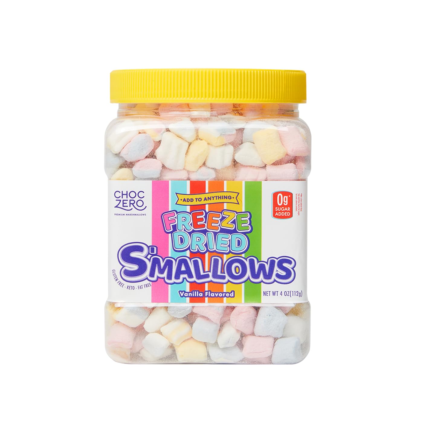 ChocZero Smallows Freeze Dried, 4 oz (Pack of 20) - Gluten-Free Snack