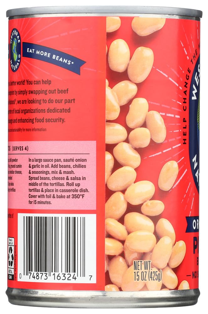 Westbrae Organic Pinto Beans, Case of 12, 15 Oz. Each