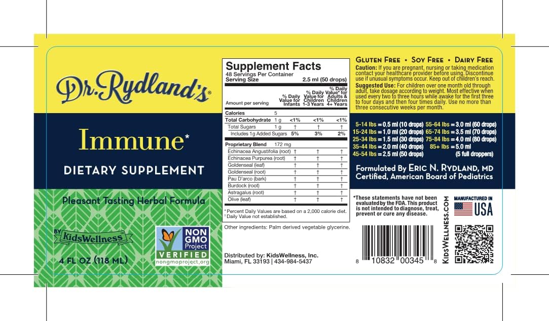Dr. Rydland's Herbal Formula Supplement, 4 oz.
