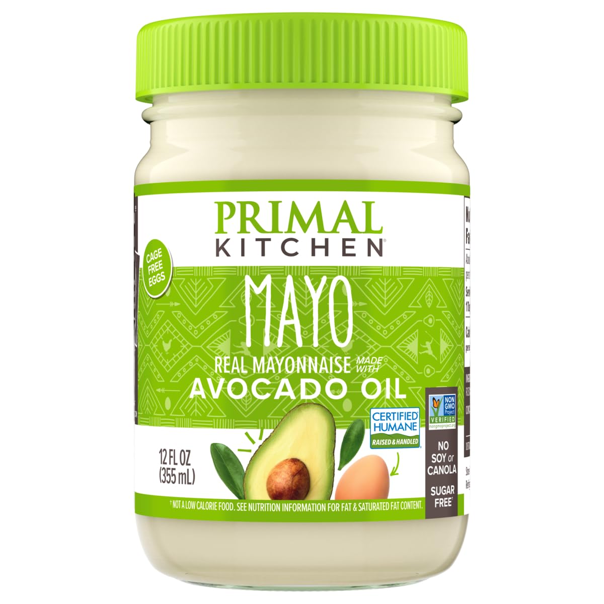 Primal Kitchen Avocado Oil Mayo, 12 oz, Pack of 6, Keto & Paleo Certified