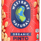 Westbrae Organic Pinto Beans, Case of 12, 15 Oz. Each