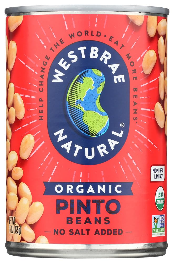 Westbrae Organic Pinto Beans, Case of 12, 15 Oz. Each