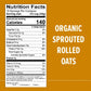 One Degree Organic Foods Sprouted Rolled Oats, Case of 4, 24 Oz. Bags