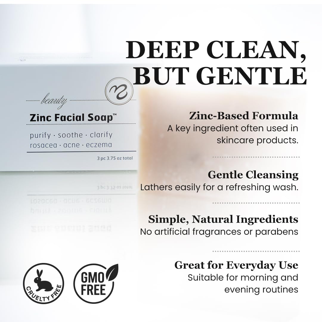 Sweet Bee Naturals Ultimate Beauty Zinc Facial Soap, 3.75 Oz.