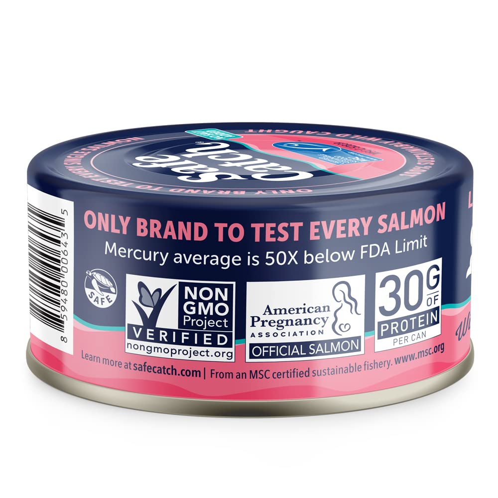 Safe Catch Wild Pink Salmon with Noses, 5 oz, Pack of 6