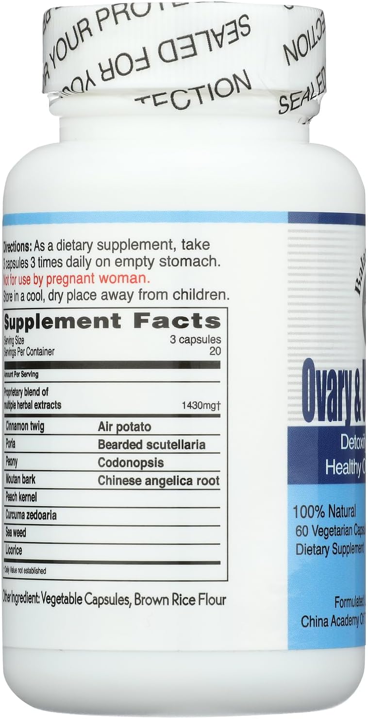 Balanceuticals Ovary & Uterus Clean, 60 Capsules, 500 mg