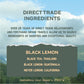 Rishi Sparkling Botanicals Black Lemon Tea, 12 x 12 fl oz