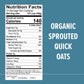 One Degree Organic Sprouted Quick Oats (Pack of 4 - 24 Ounces)