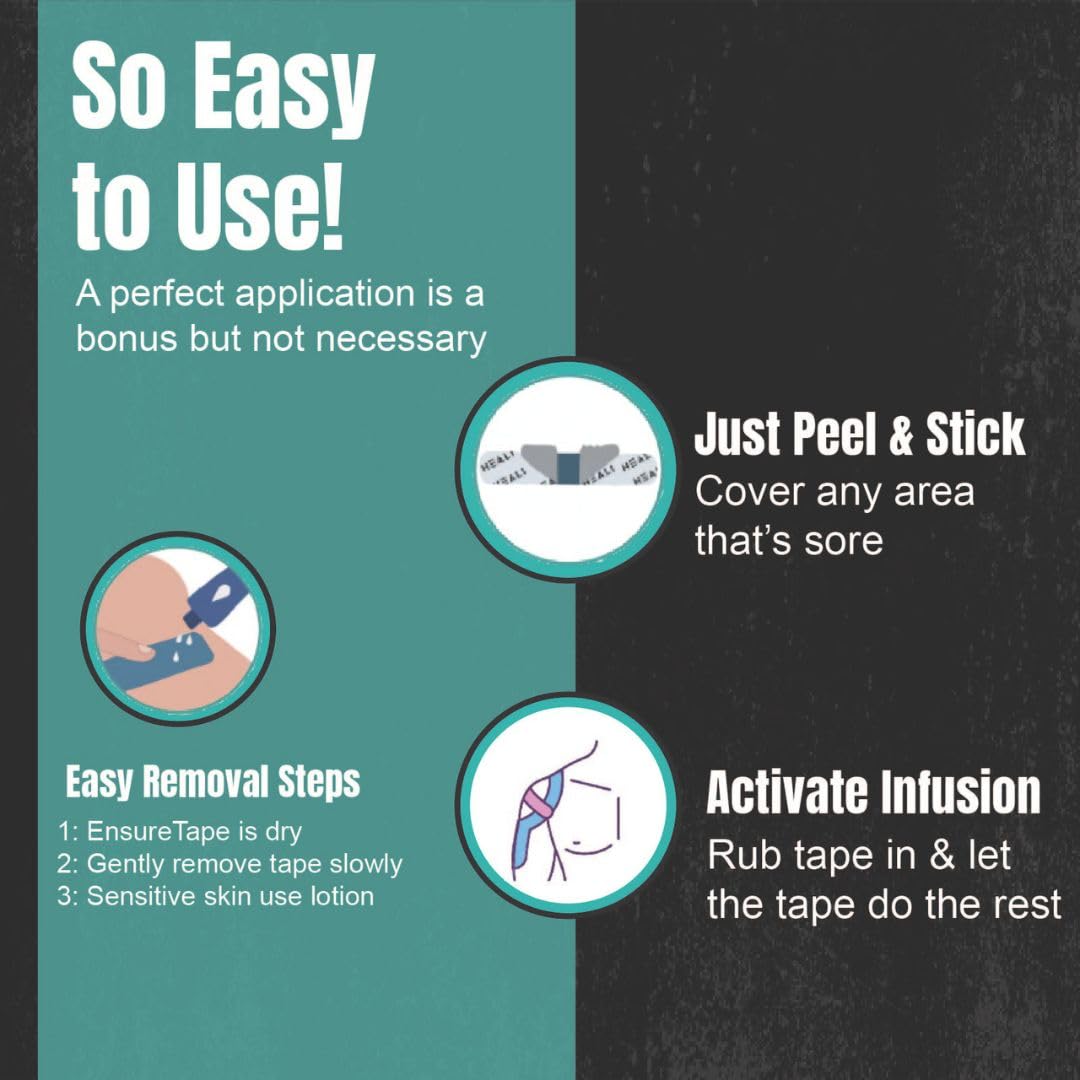 Heali Knoselogy Tape Infused with Topical Magnesium & Menthol