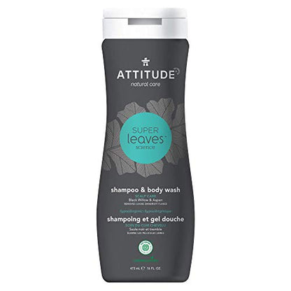 Attitude Shampoo Body Wash Scalp Care for Nourished Hair and Scalp (16oz)