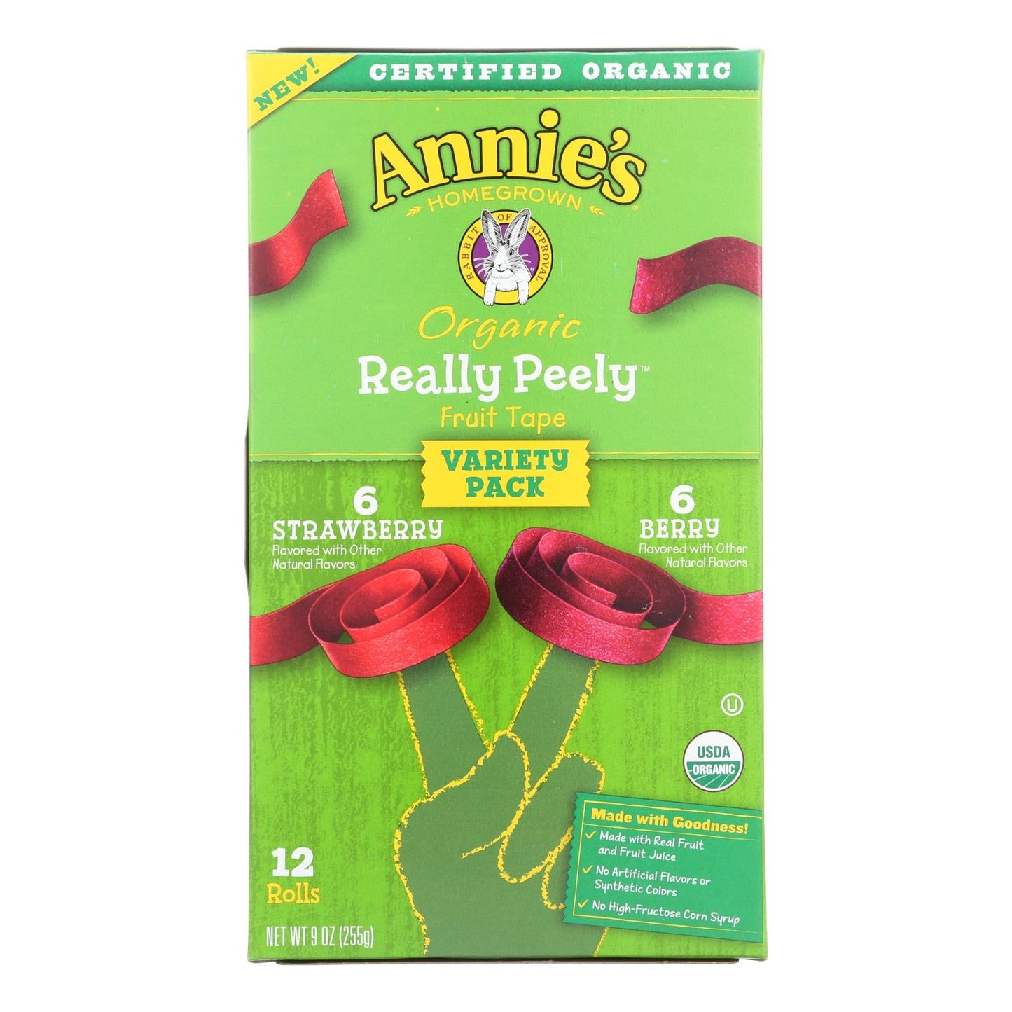 Annie's Homegrown Fruit Snacks Fruit Tape, 6-Pack x 9 Oz
