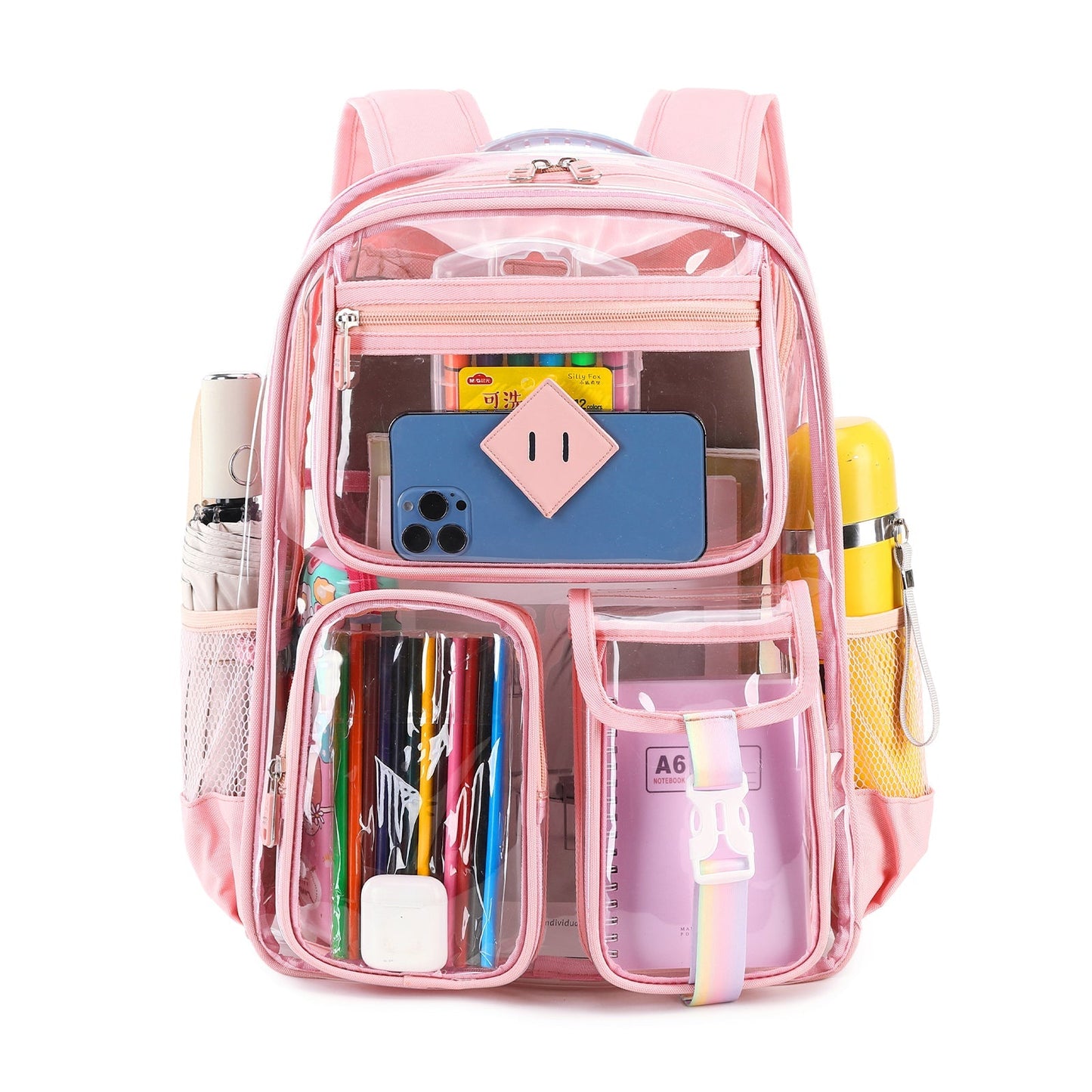 Contixo Heavy Duty Clear Backpack – PVC Transparent, Stadium Approved by Contixo