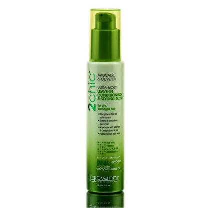 Giovanni 2Chic Leave-In Elixir, Dual Pack, 4 Fl Oz