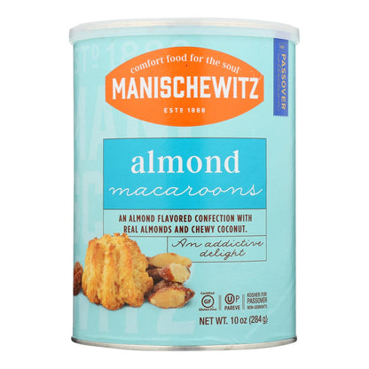 Manischewitz Almond Macaroons, Perfect for Passover - 10 Oz Pack of 12