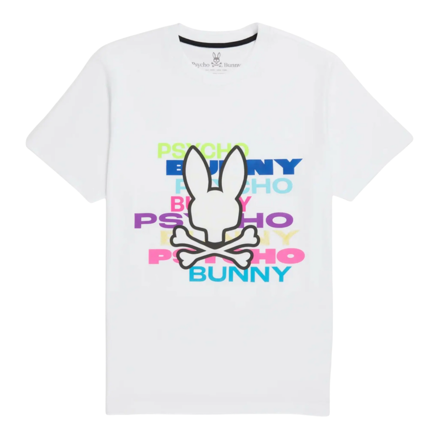 Psycho Bunny Tyrian Graphic Men T-Shirt White
