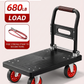 Heavy Duty Folding Platform Cart-350/660/820 lb-Flatbed Hand Truck with Strap