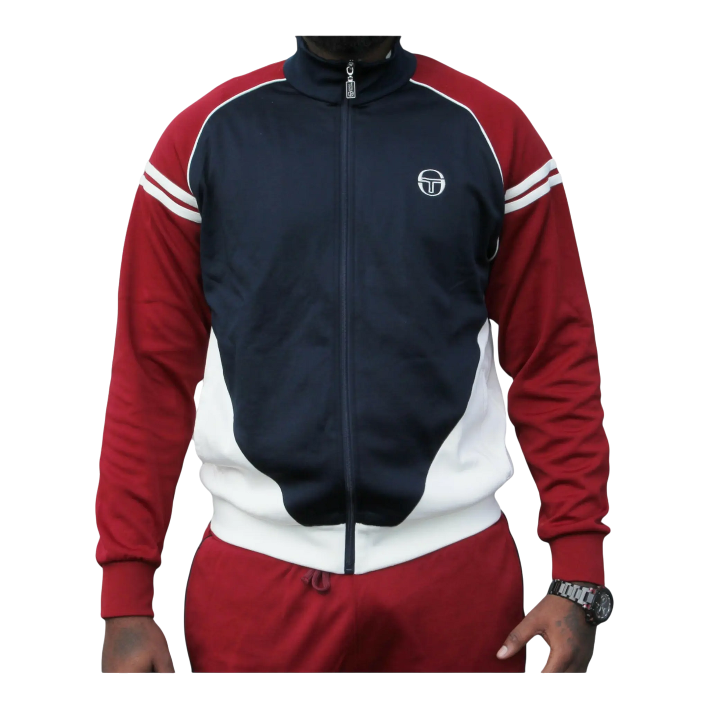 Sergio Tacchini Ascot Archivio Tracktop Men Track Jacket Navy/Merlot