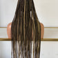 Ready to Ship- Knotless mix color Full lace braided wigs