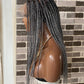 Knotless (Salt and pepper) Full lace wig