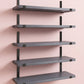 Wood Wall Shelves 15.8” with Metal Brackets – Rustic Floating Shelves | 5/8 Pack