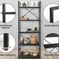 Industrial Bookshelf – /4/5/6/Triple-Tier Metal Storage Shelf