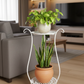 Two-Tier Metal Plant Stand – Double Layer Iron Flower Rack for Indoor & Outdoor Plants