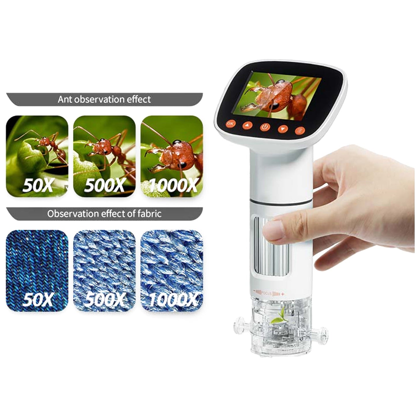Contixo Kids Digital Microscope - 2" IPS Screen, 2MP Pictures & 1080P Videos by Contixo