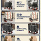 Heavy Duty Folding Platform Cart-350/660/820 lb-Flatbed Hand Truck with Strap