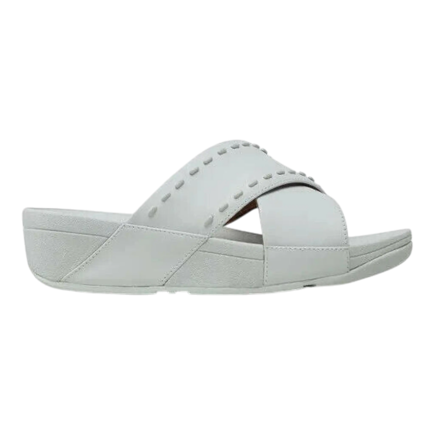 FitFlop Lulu Cross Women Sandals Seafoam Blue Leather