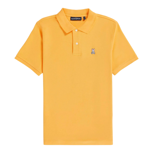 Psycho Bunny Classic Men Polo Shirt Orange Soda