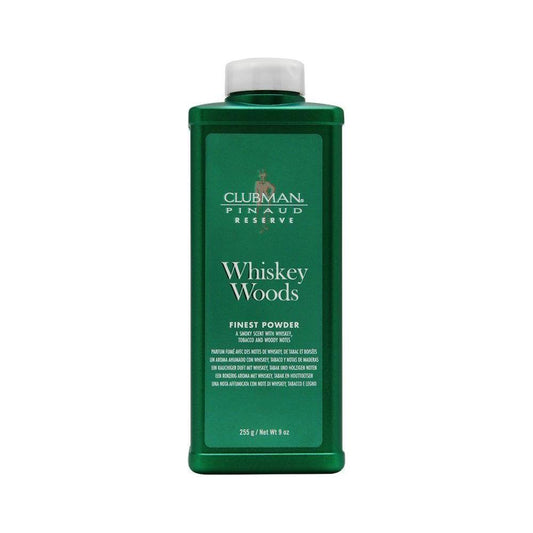Clubman Pinaud Reserve Whiskey Woods Finest Poder 9 Oz