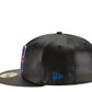 New Era 59Fifty Men Los Angeles Clippers Team Faux Leather Fitted Hat Black