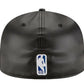New Era 59Fifty Men Los Angeles Clippers Team Faux Leather Fitted Hat Black