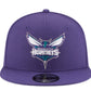New Era 9Fifty Charlotte Hornets Men Snapback Hat Purple